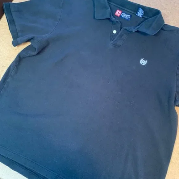 Chap's | Shirts | Mens Xl Chaps Black Short Sleeve Polo Shirt | Poshmark